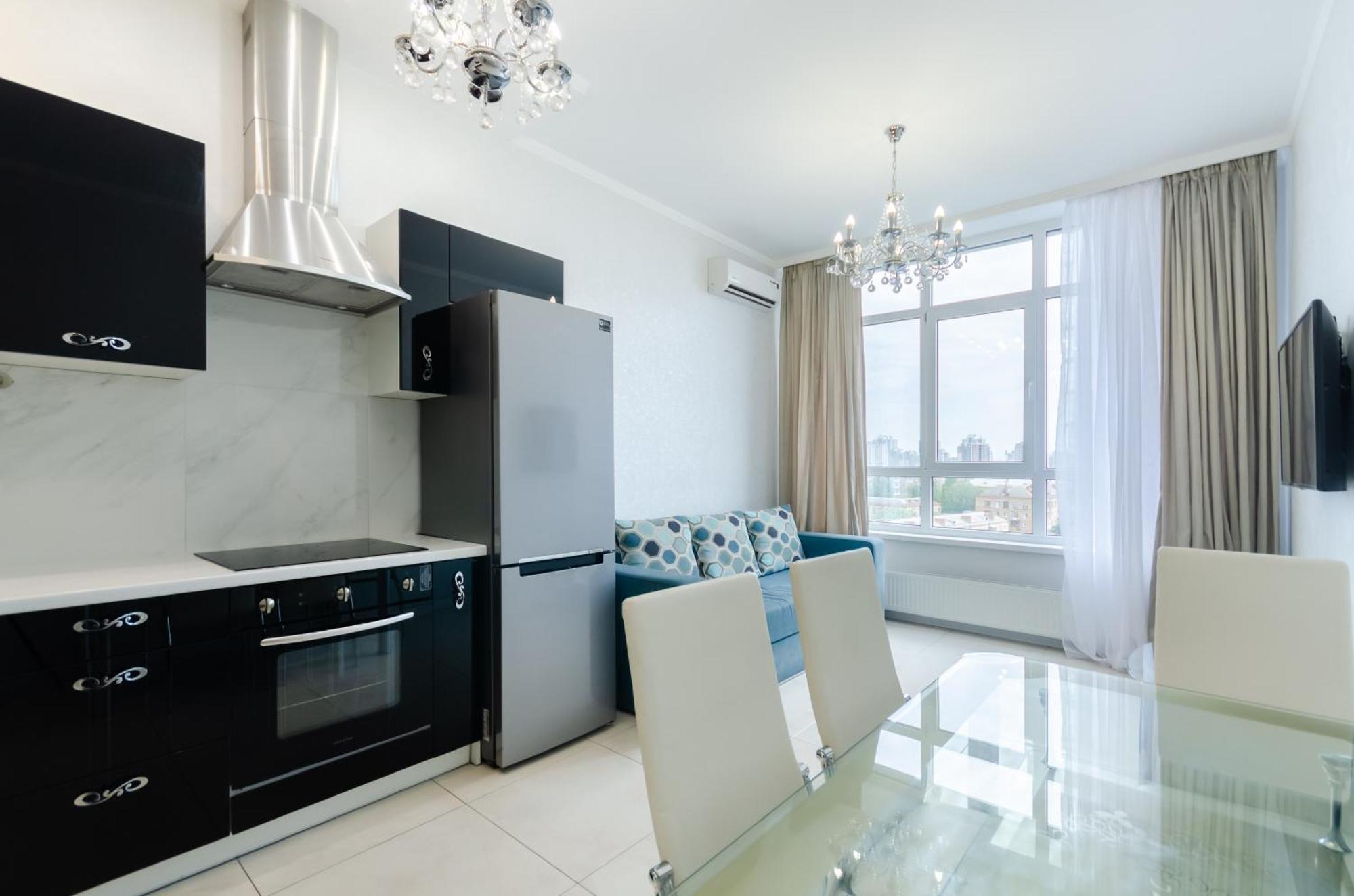 Petrovdom 197-214-182 In Cozy Apartment In Residence Complex Central Park Kiev Bagian luar foto